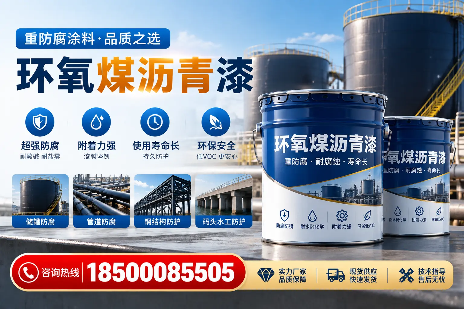 环氧煤沥青漆的施工工艺详解,莆田企业必备知识